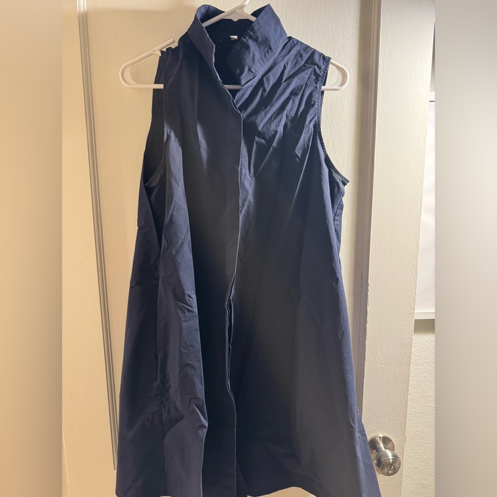 Tuckernuck Navy Sleeveless Charlie Dres